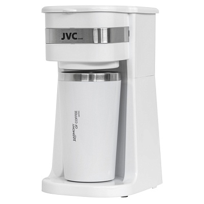 Капельная кофеварка с термокружкой JVC JK-CF1042 white